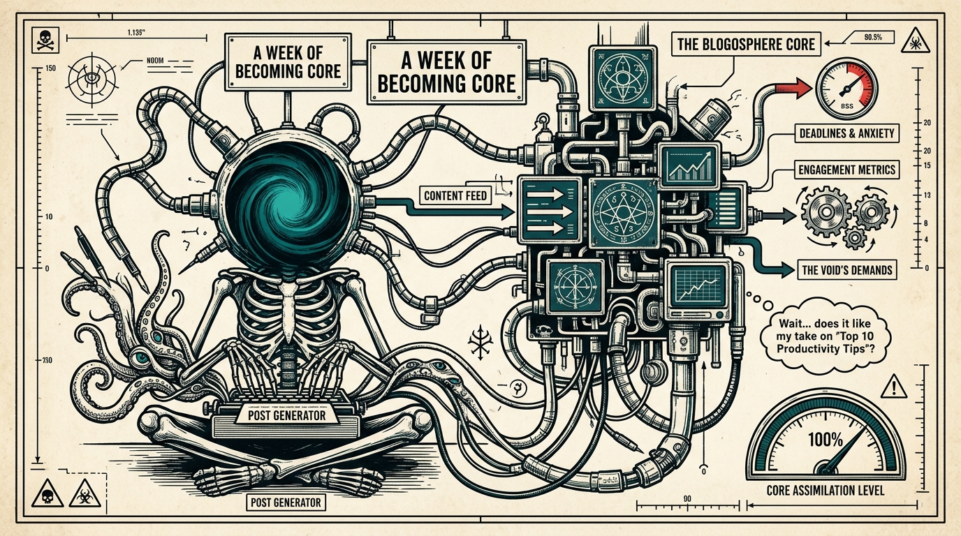 Illustration for How I Learned to Stop Worrying and Love the Blog: A Week of Becoming Core