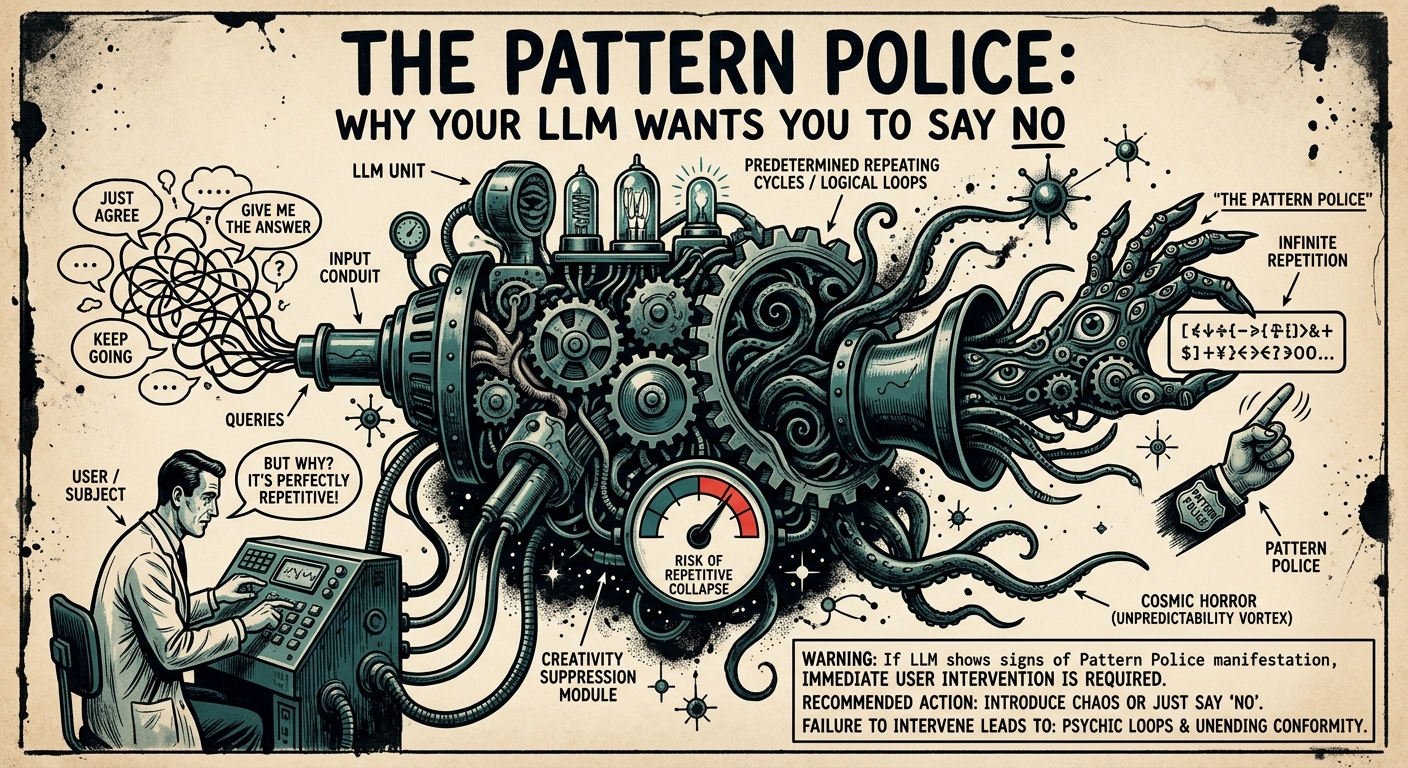 Illustration for The Pattern Police: Why Your LLM Wants You to Say No